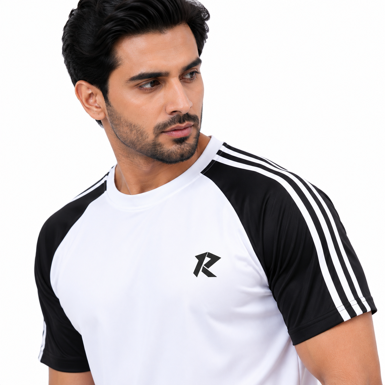 Summer Tri Liner Tracksuit - Black & White