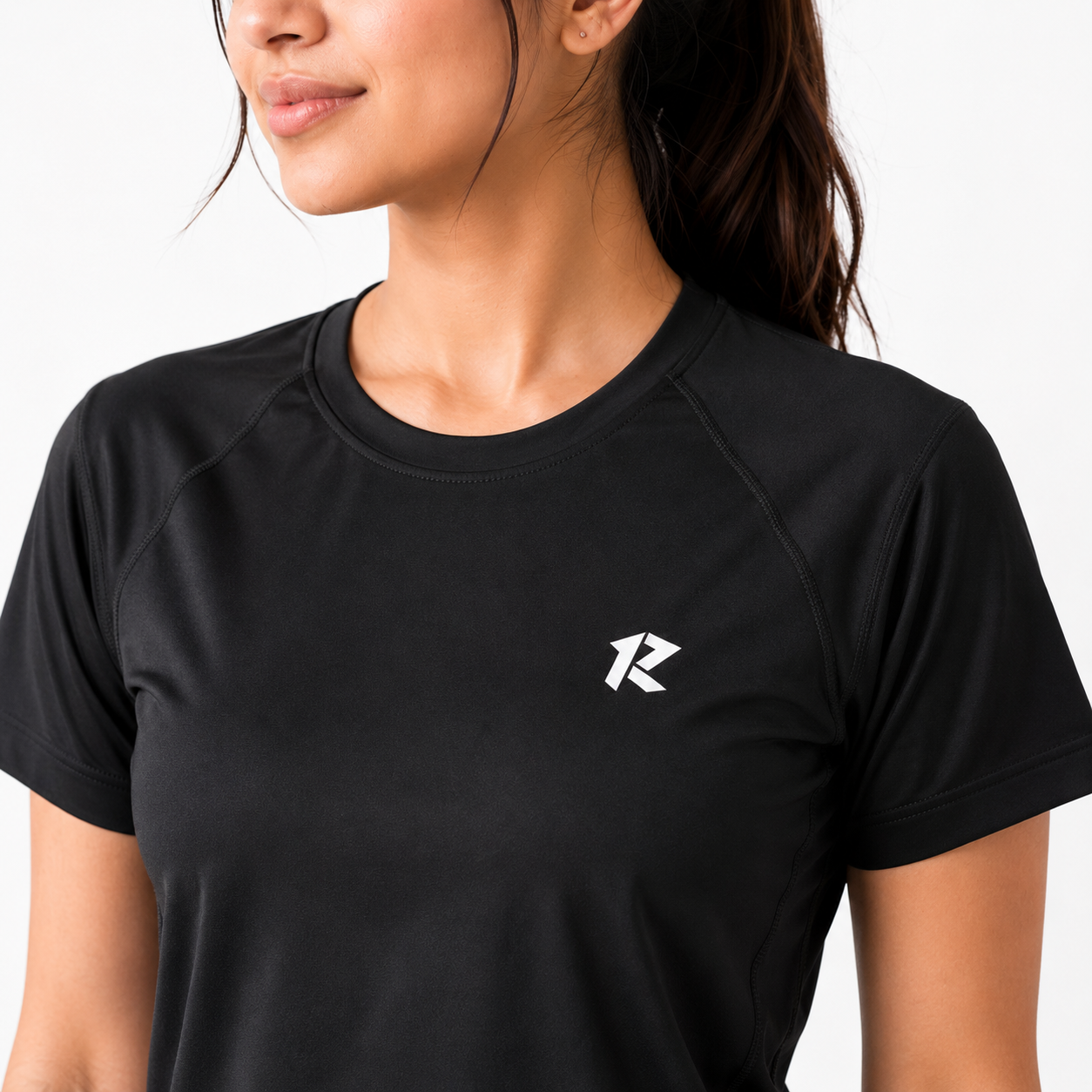 Women Drifit - 4 Way Stretch Performance Tee - Black