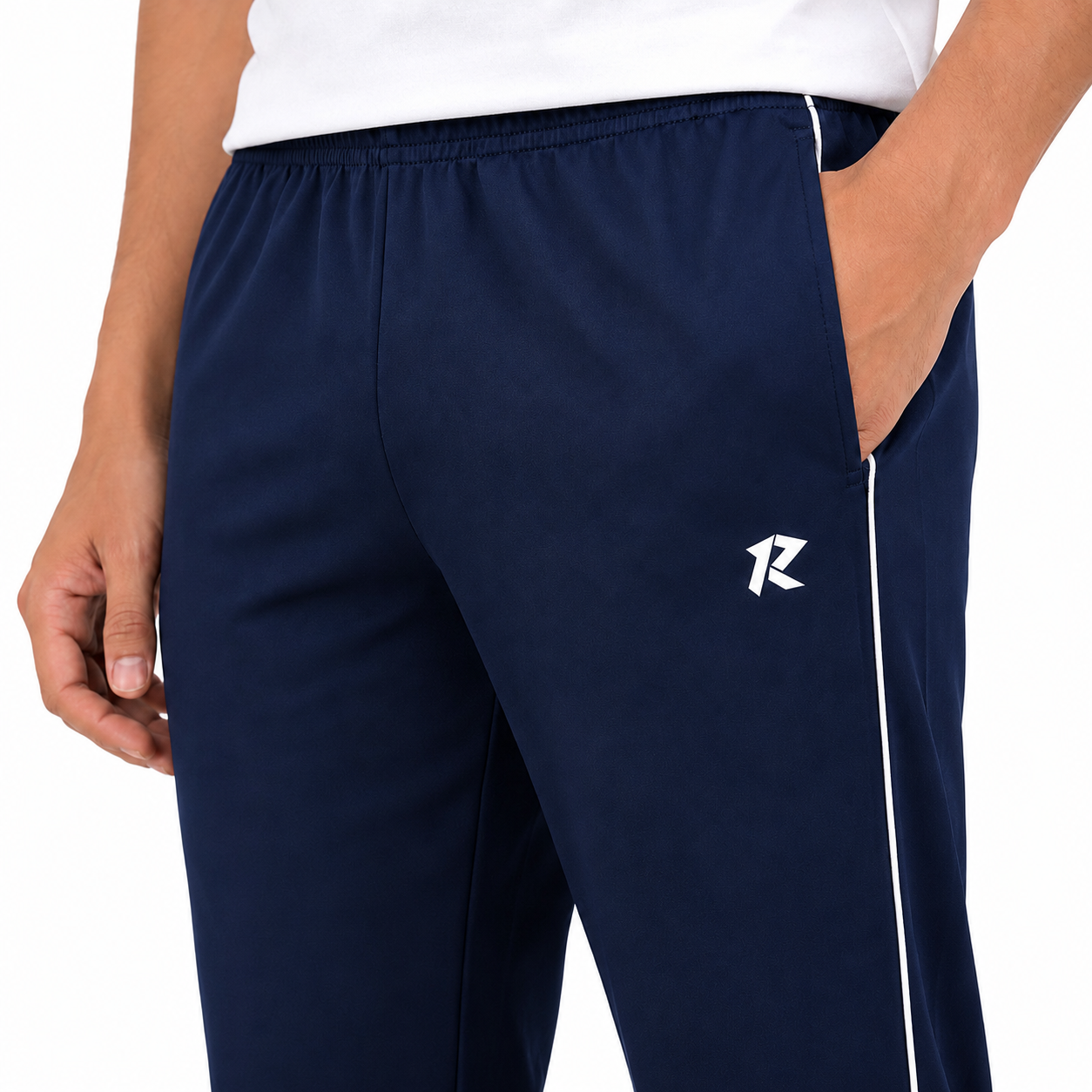 Regular Fit Piping Trouser - Navy Blue