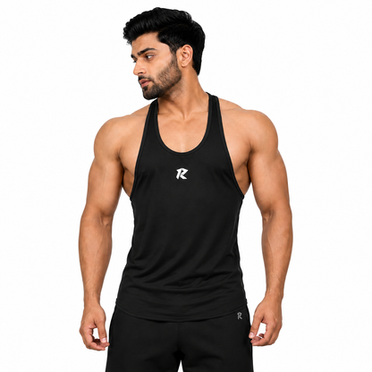 Dri-Fit Racerback Stringer Tank - Black