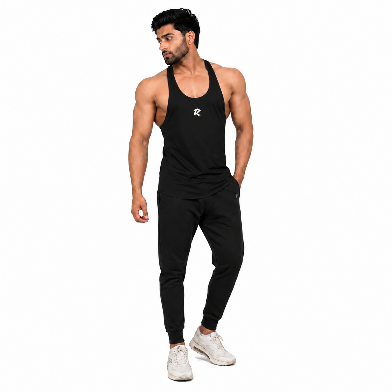 Dri-Fit Racerback Stringer Tank - Black