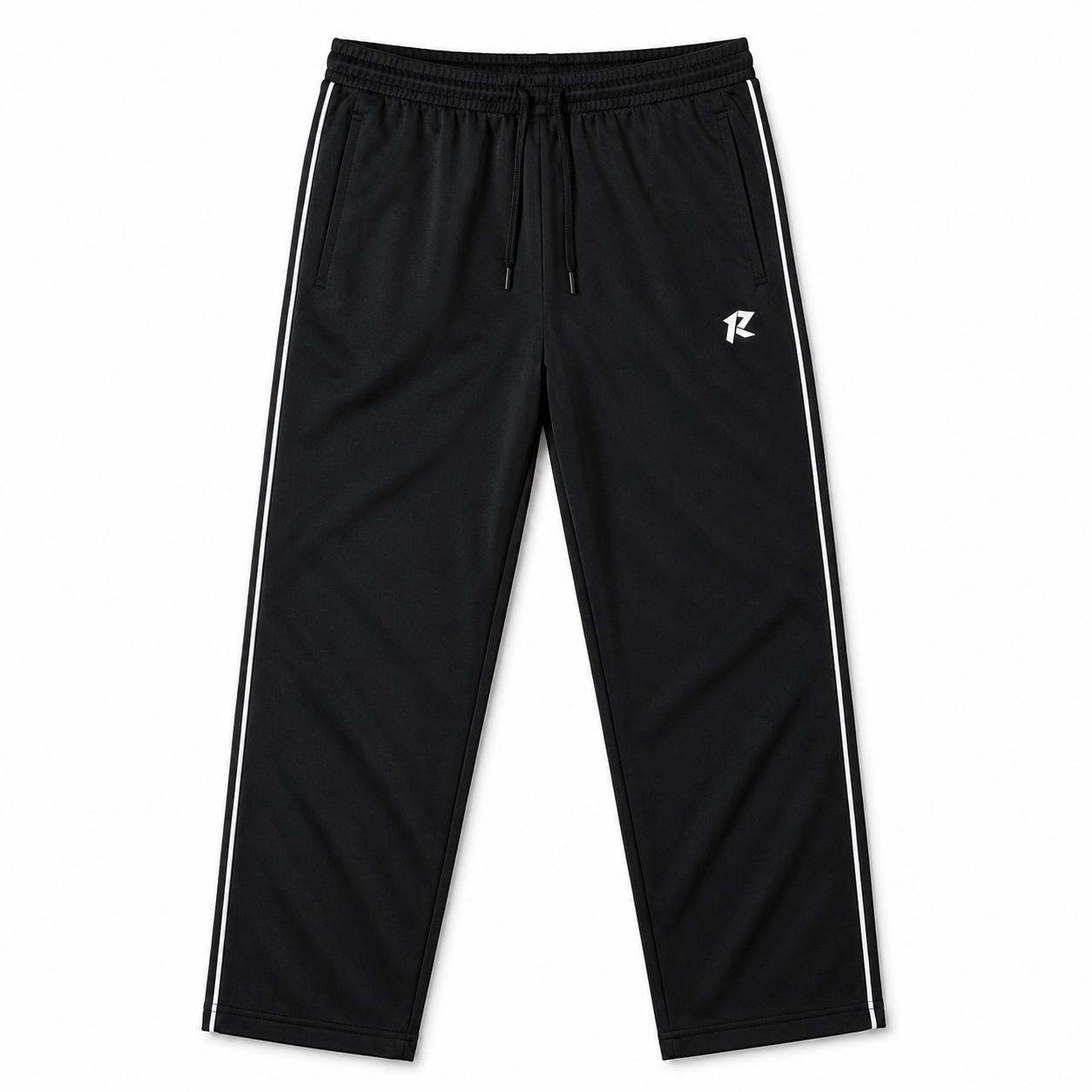 Regular Fit Piping Trouser - Black