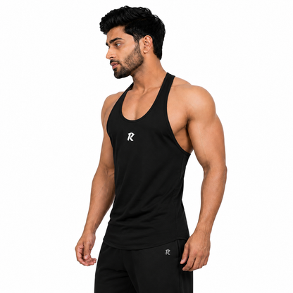 Dri-Fit Racerback Stringer Tank - Black
