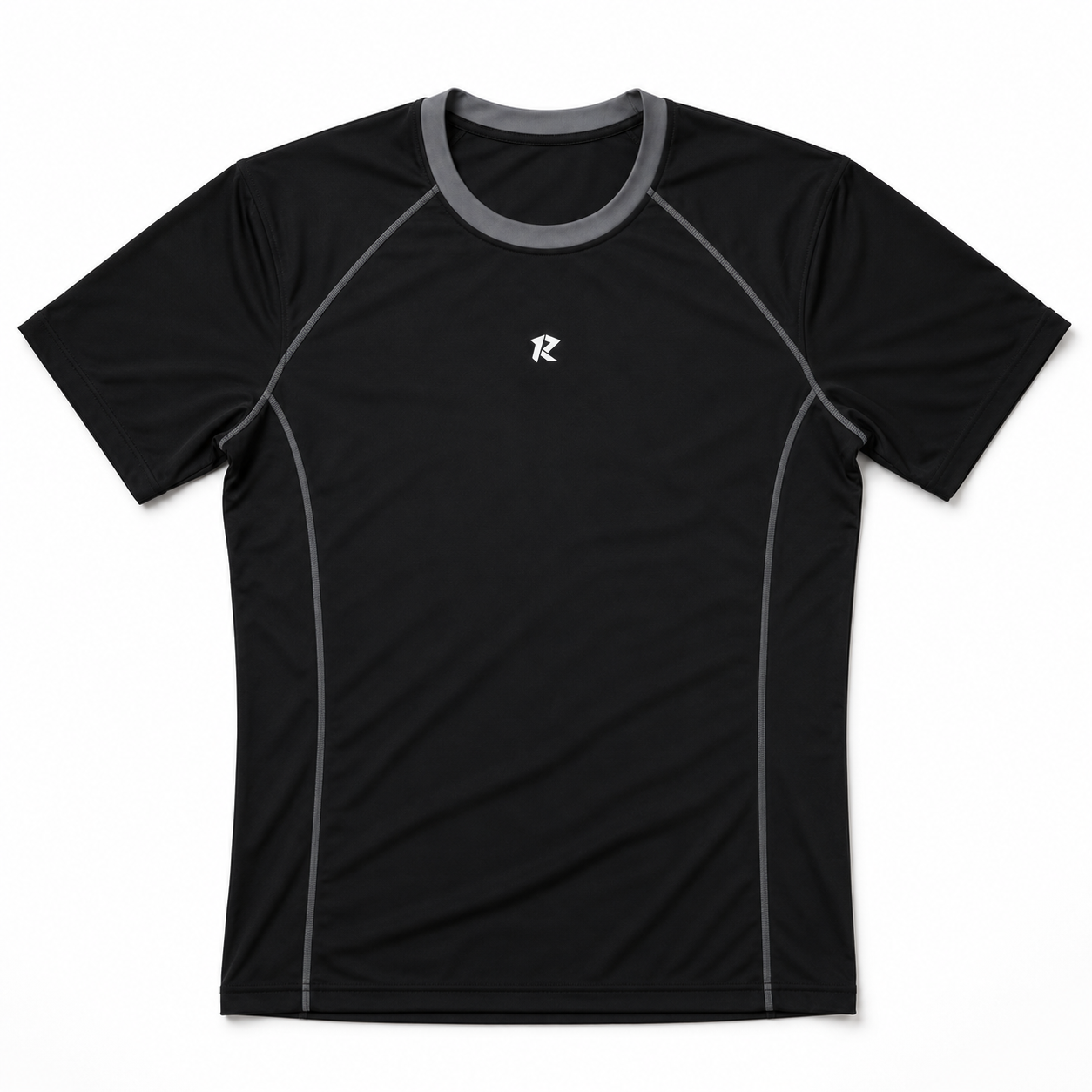 Contour Raglan Sleeve Compression Shirt - Black