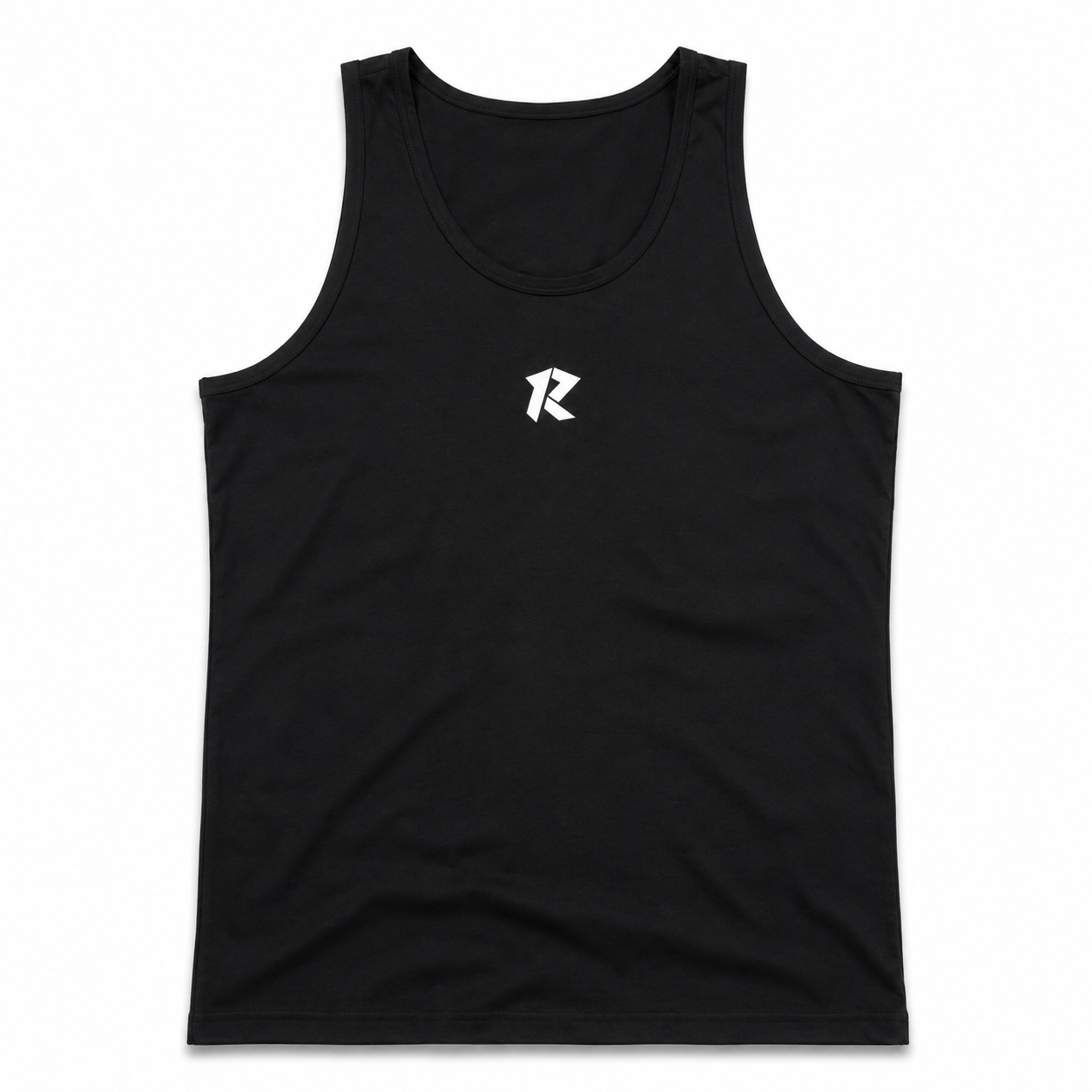 Cotton Spandex Tank Top - Black