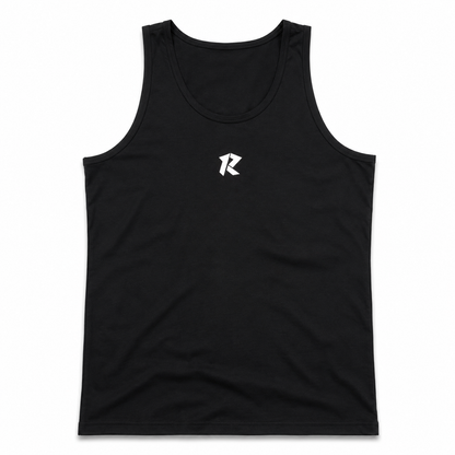 Cotton Spandex Tank Top - Black