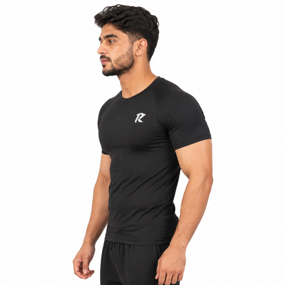 Drifit Raglan Sleeve Compression Shirt - Black