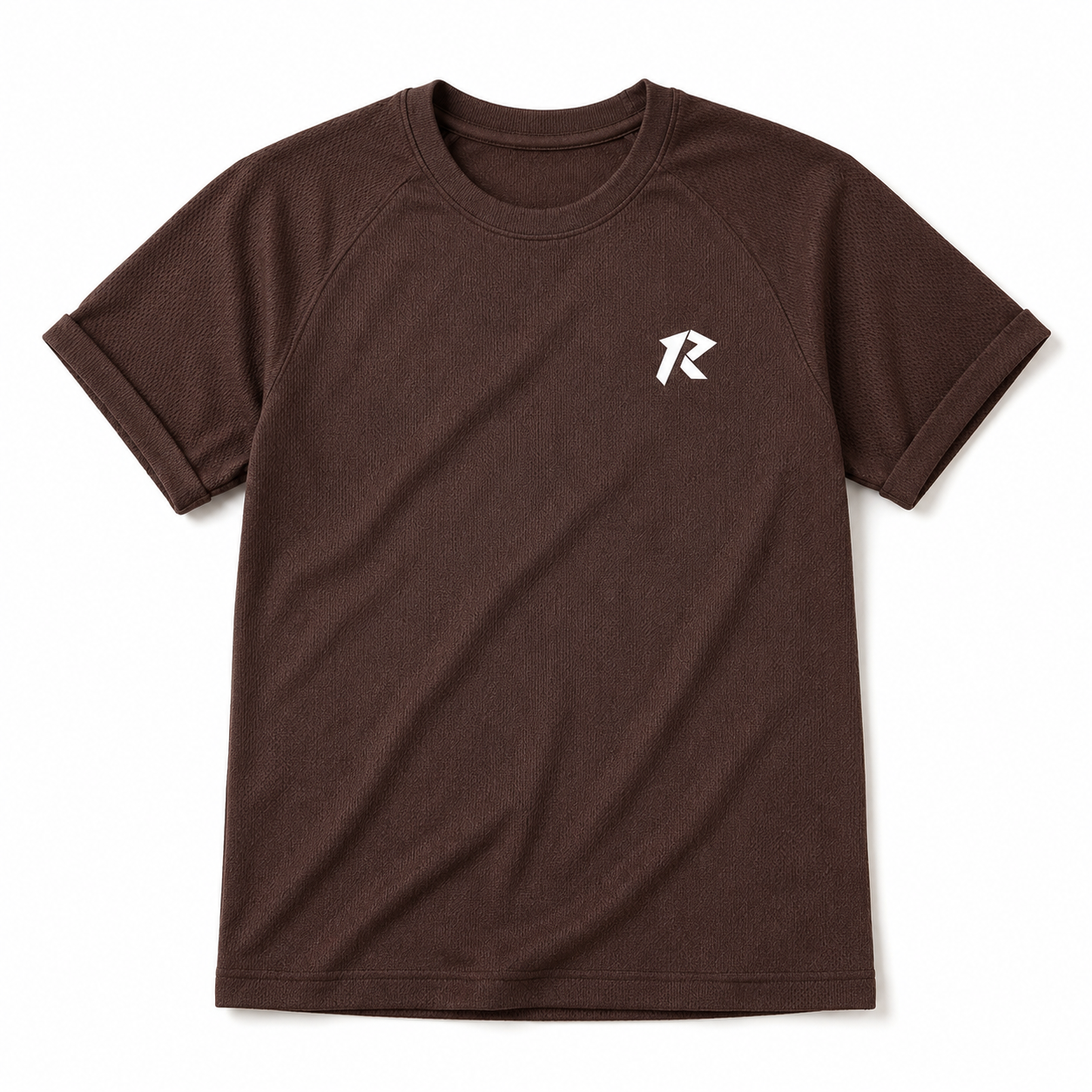 Women Mesh Performance Tee - Dark Brown