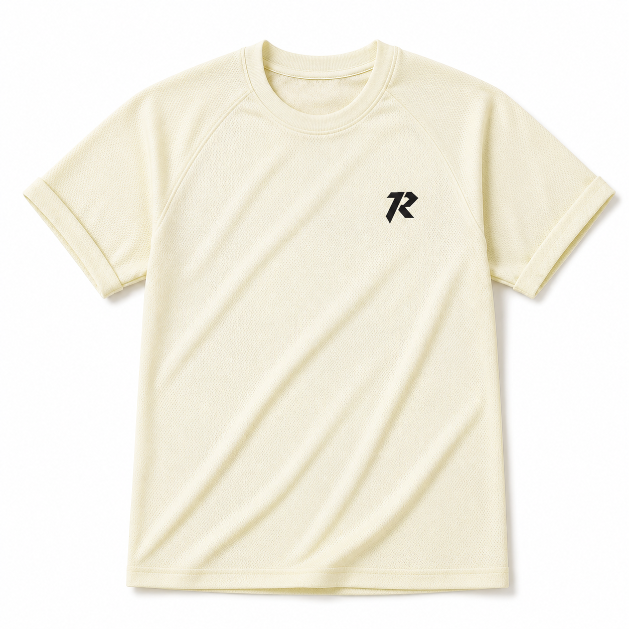 Women Mesh Performance Tee - Cream Yellow