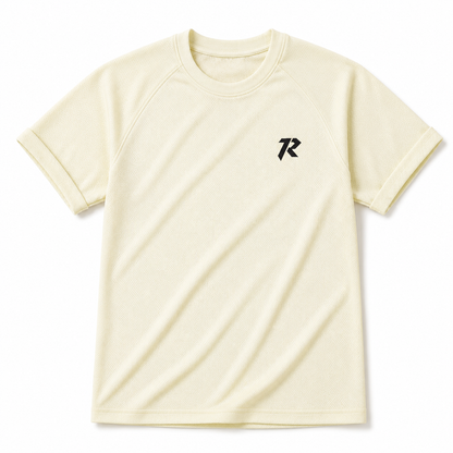Women Mesh Performance Tee - Cream Yellow
