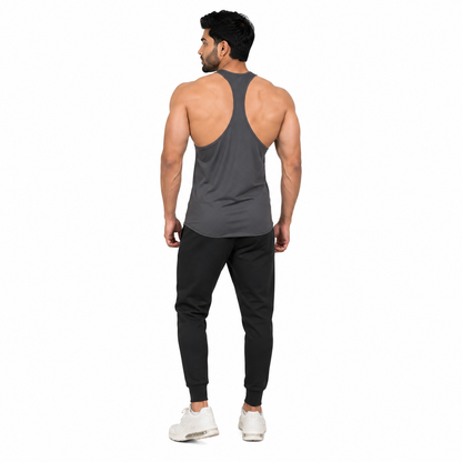 Dri-Fit Racerback Stringer Tank - Dark Grey