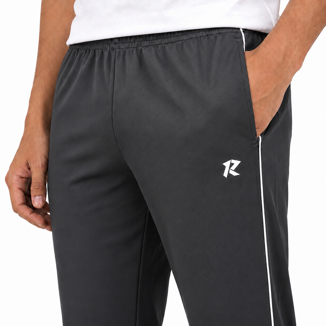 Regular Fit Piping Trouser - Dark Grey