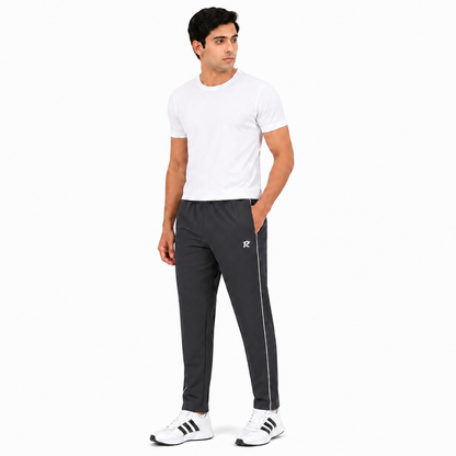 Regular Fit Piping Trouser - Dark Grey