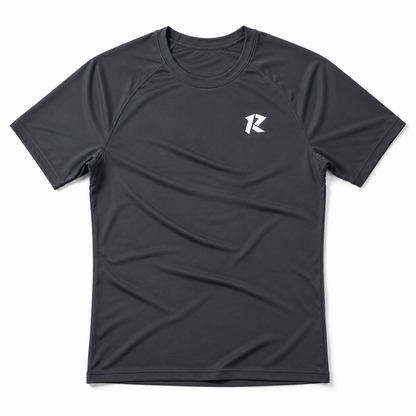 Drifit Raglan Sleeve Compression Shirt - Dark Grey