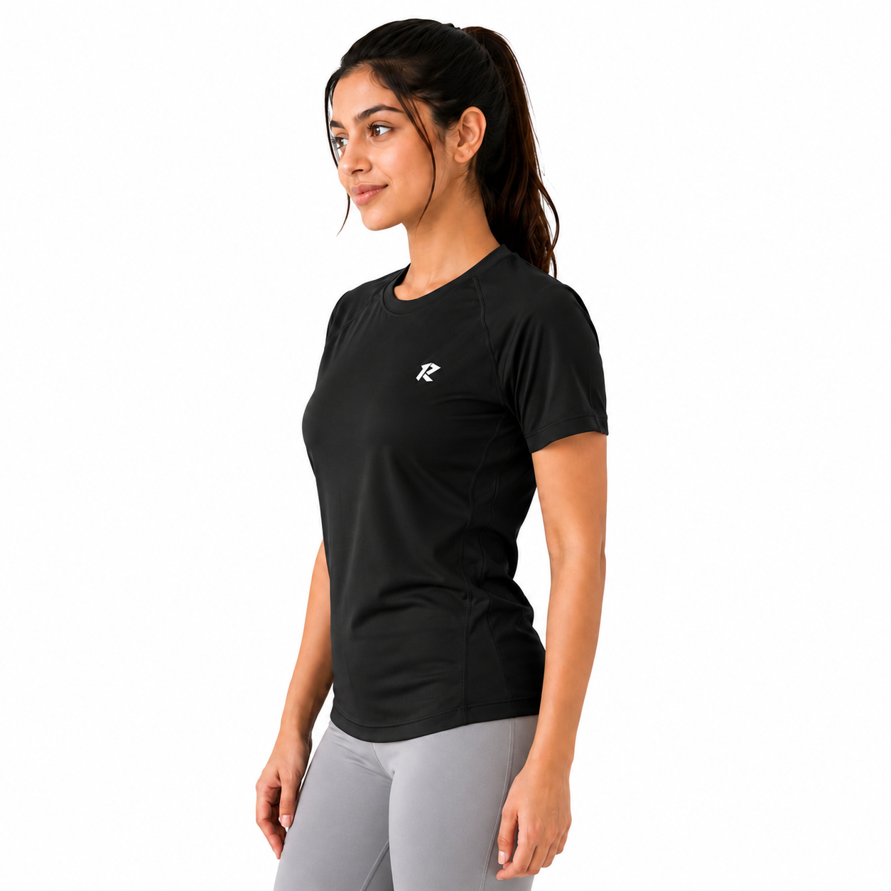 Women Drifit - 4 Way Stretch Performance Tee - Black