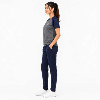 Summer Tracksuit Raglan Sleeves - Grey & Navy Blue