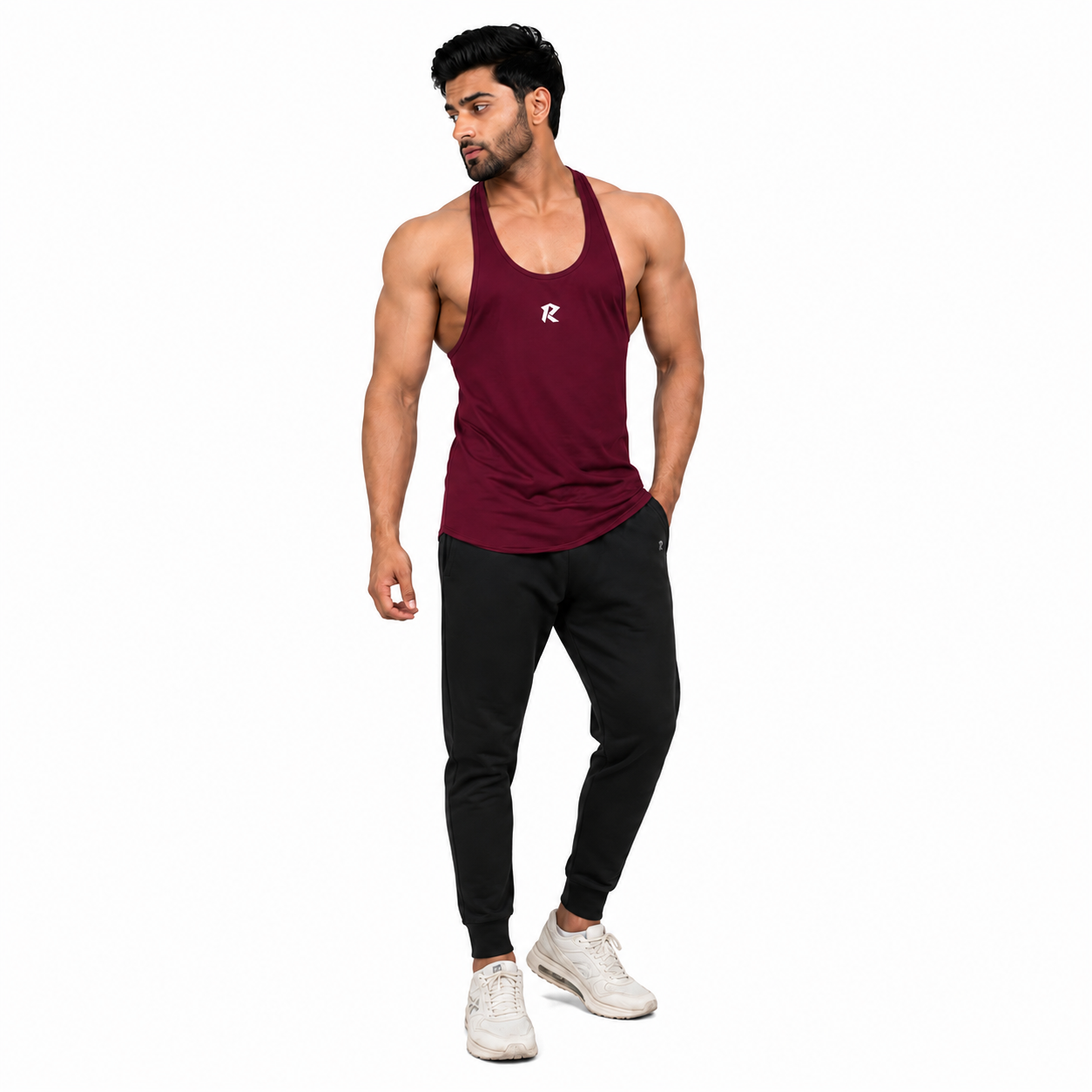 Dri-Fit Racerback Stringer Tank - Maroon