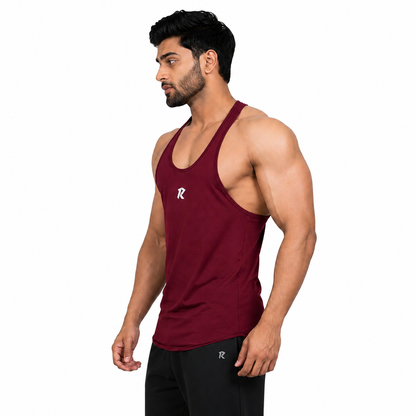 Dri-Fit Racerback Stringer Tank - Maroon