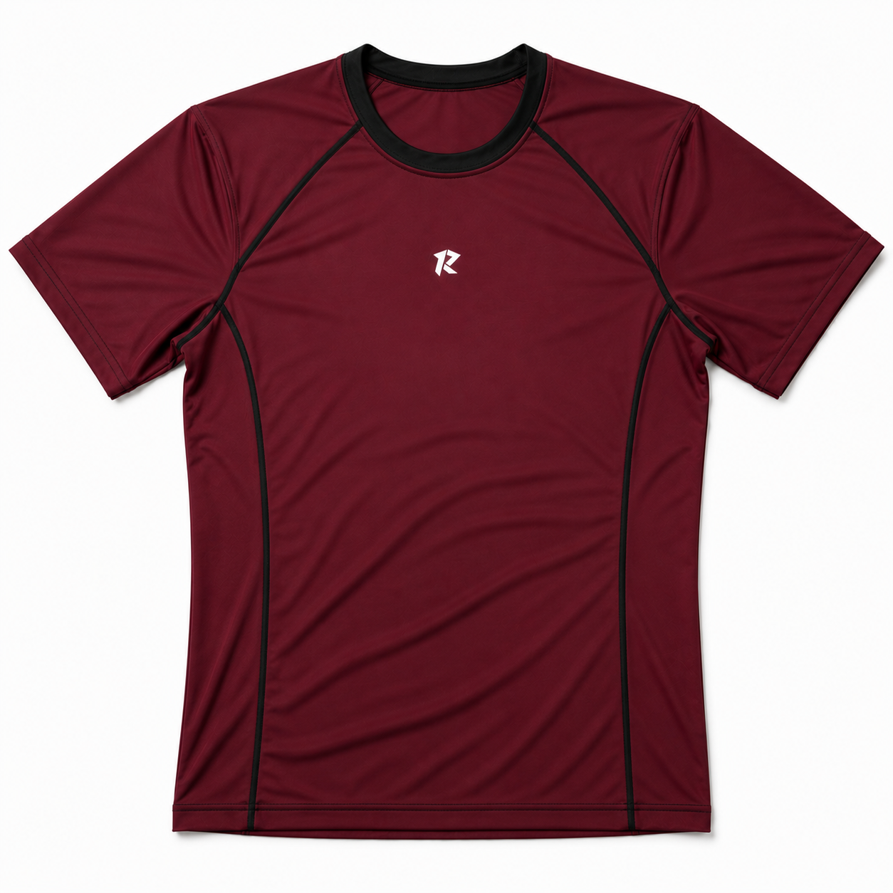 Contour Raglan Sleeve Compression Shirt - Maroon
