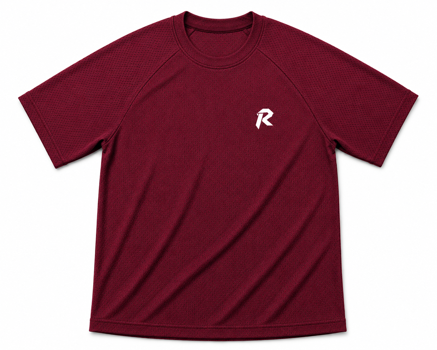 Women Mesh Performance Tee - Maroon
