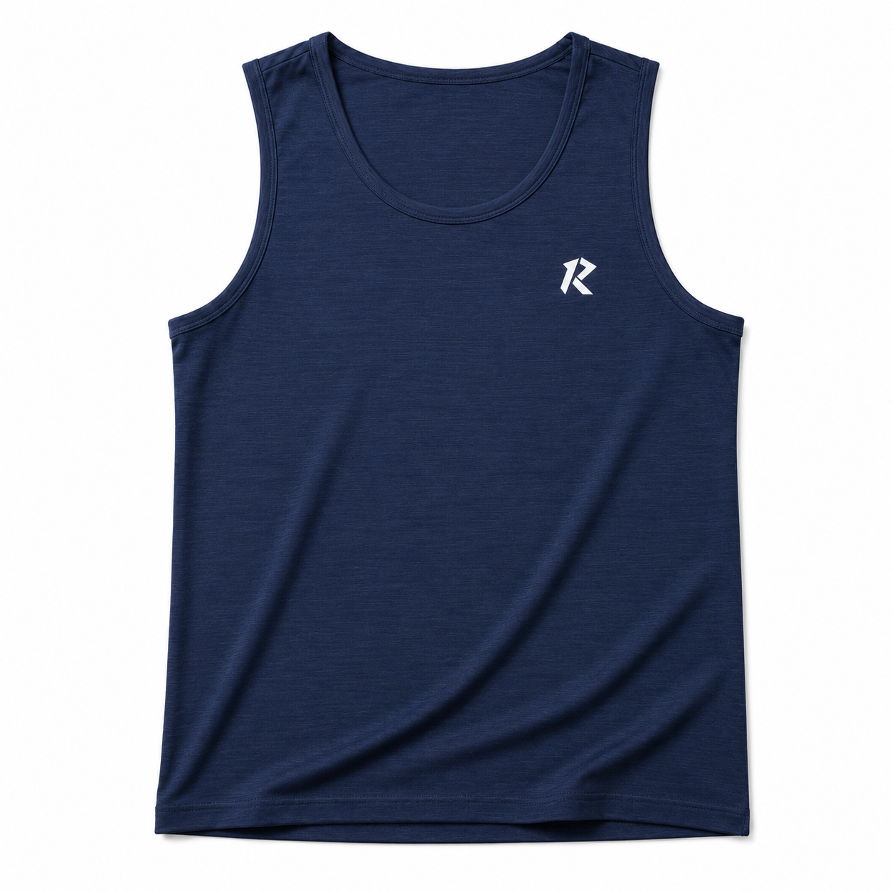 Grill Mesh Modern Tank Top - Navy Blue