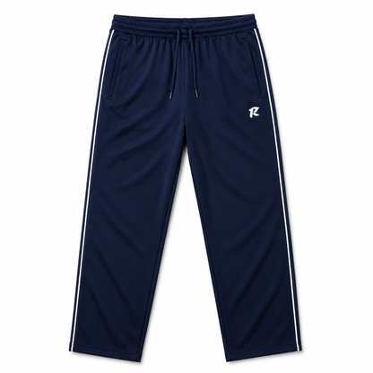 Regular Fit Piping Trouser - Navy Blue