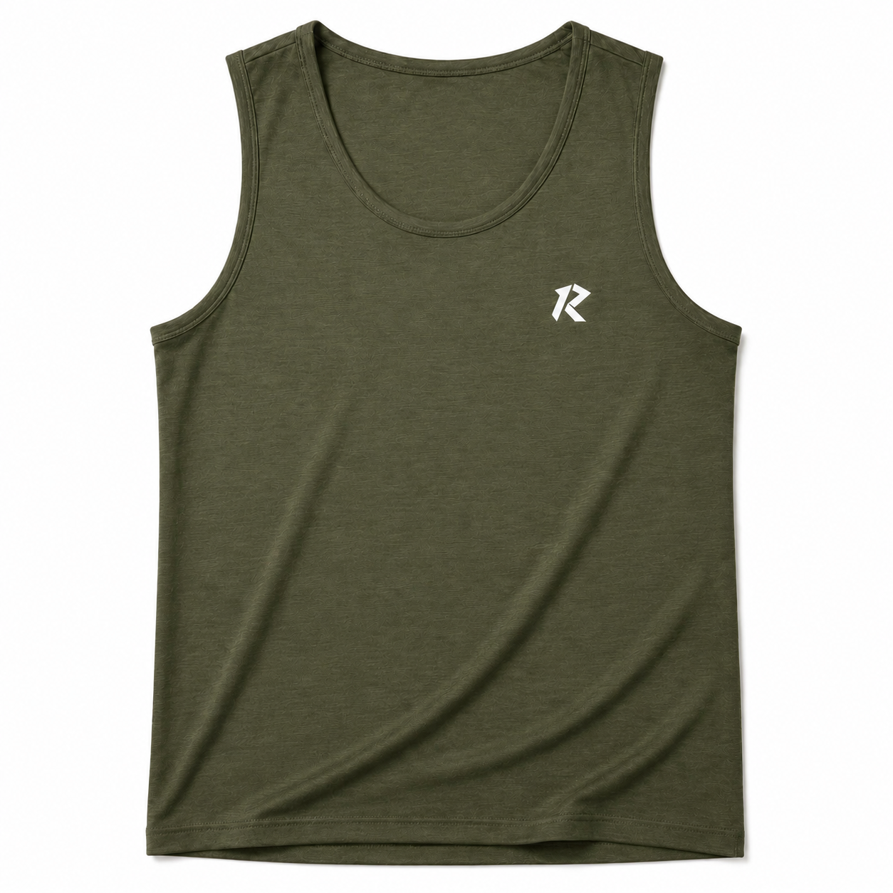 Grill Mesh Tank Top - Olive Green