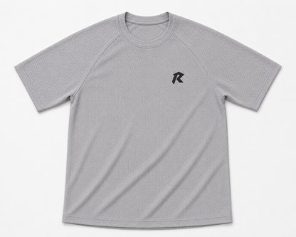 Women Mesh Performance Tee - Silver Grey