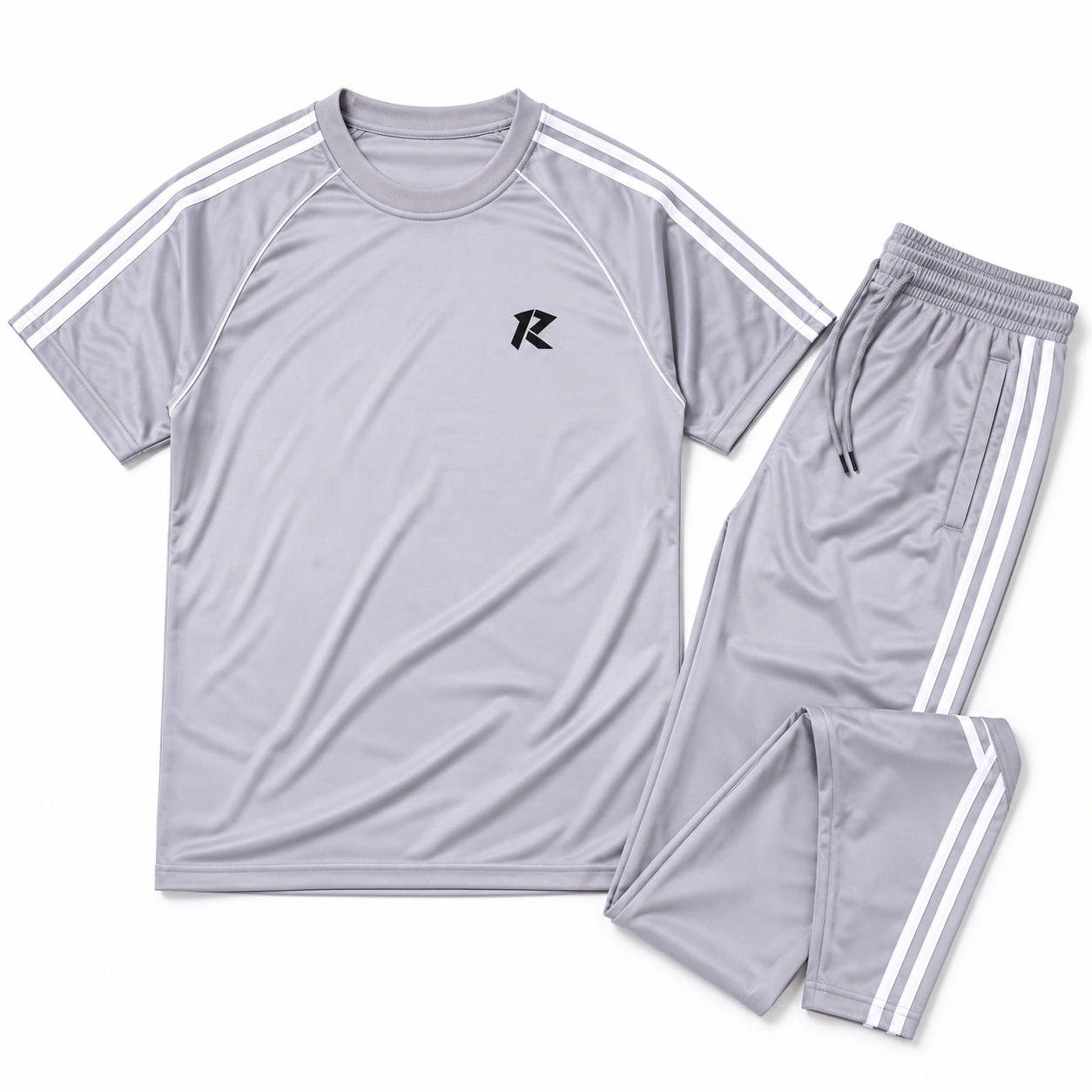 Summer Tri Liner Tracksuit - Silver Grey