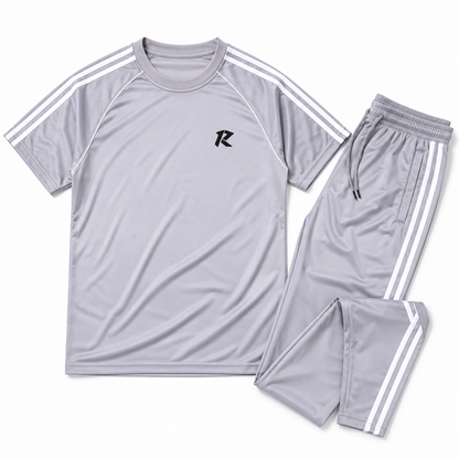 Summer Tri Liner Tracksuit - Silver Grey