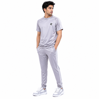 Summer Tri Liner Tracksuit - Silver Grey