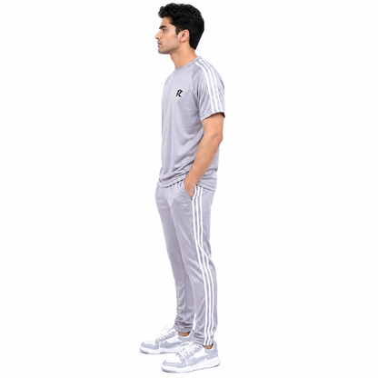 Summer Tri Liner Tracksuit - Silver Grey