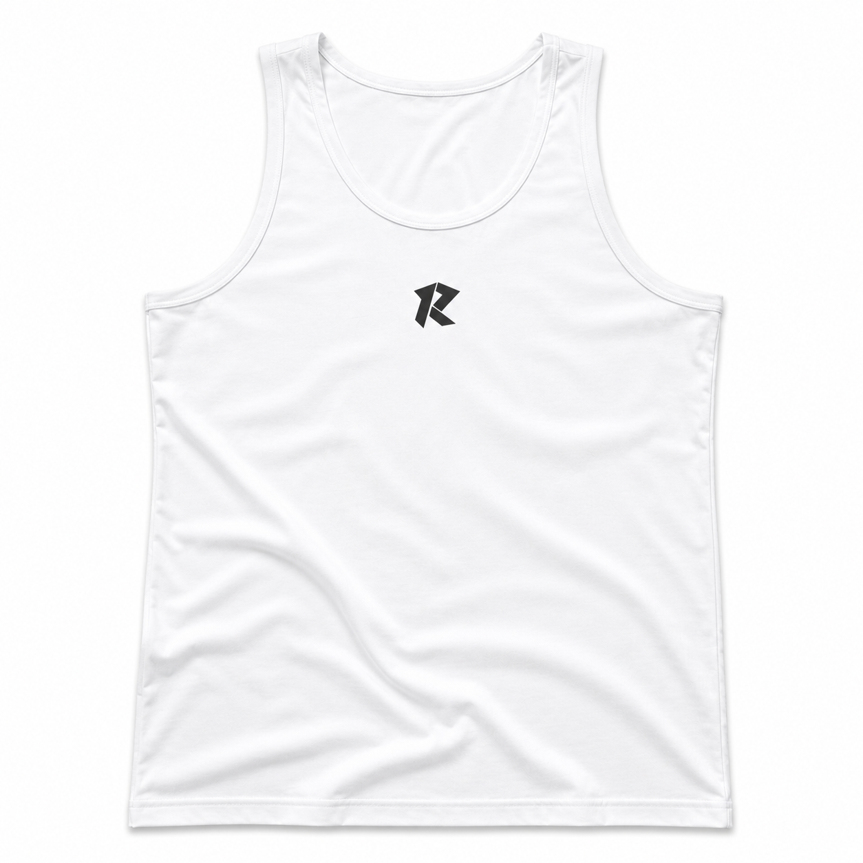 Cotton Spandex Tank Top - White